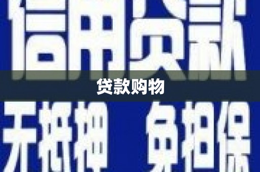 巧家贷款购物