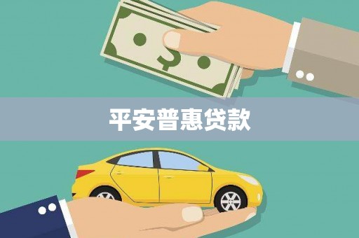 巧家平安普惠贷款