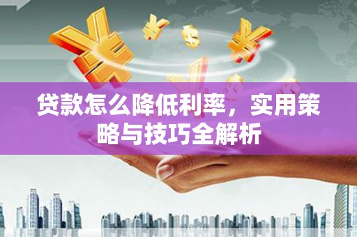 巧家贷款怎么降低利率，实用策略与技巧全解析