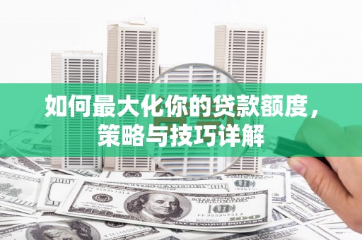 巧家如何最大化你的贷款额度，策略与技巧详解