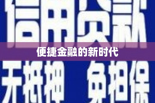 巧家便捷金融的新时代