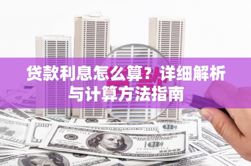 巧家贷款利息怎么算？详细解析与计算方法指南