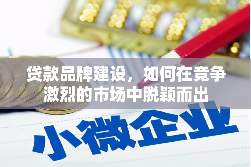 巧家贷款品牌建设，如何在竞争激烈的市场中脱颖而出