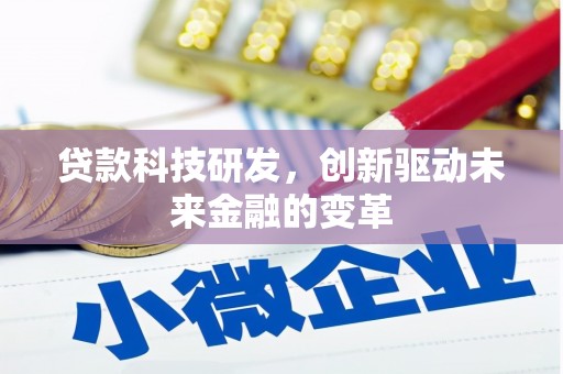 巧家贷款科技研发，创新驱动未来金融的变革