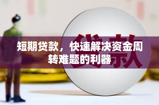 巧家短期贷款，快速解决资金周转难题的利器