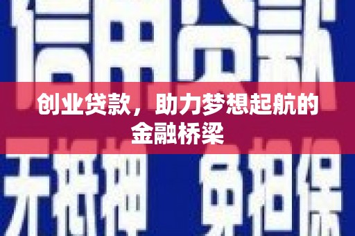 巧家创业贷款，助力梦想起航的金融桥梁