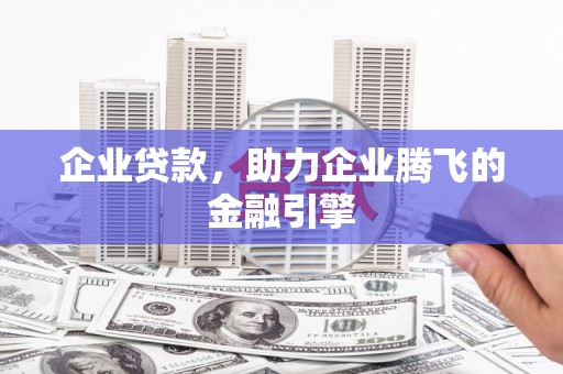巧家企业贷款，助力企业腾飞的金融引擎
