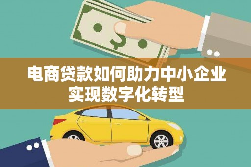 巧家电商贷款如何助力中小企业实现数字化转型