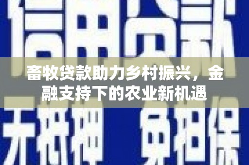 巧家畜牧贷款助力乡村振兴，金融支持下的农业新机遇