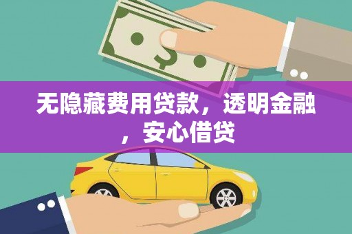 巧家无隐藏费用贷款，透明金融，安心借贷