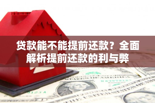巧家贷款能不能提前还款？全面解析提前还款的利与弊