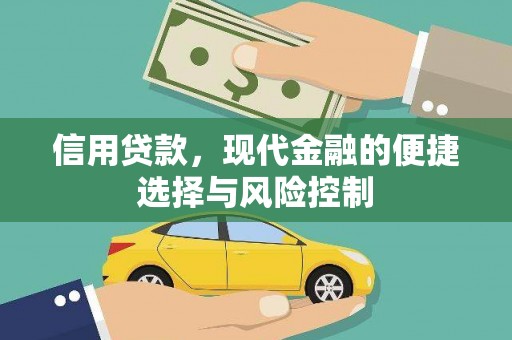 巧家信用贷款，现代金融的便捷选择与风险控制