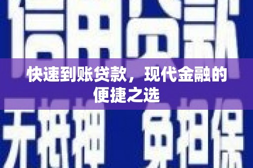 巧家快速到账贷款，现代金融的便捷之选