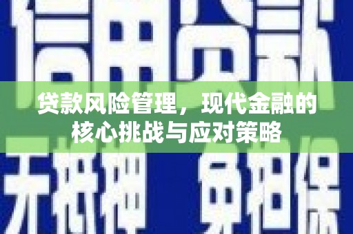 巧家贷款风险管理，现代金融的核心挑战与应对策略