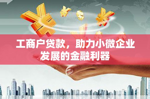 巧家工商户贷款，助力小微企业发展的金融利器