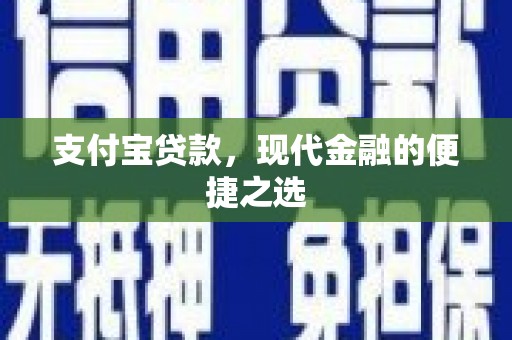 巧家支付宝贷款，现代金融的便捷之选
