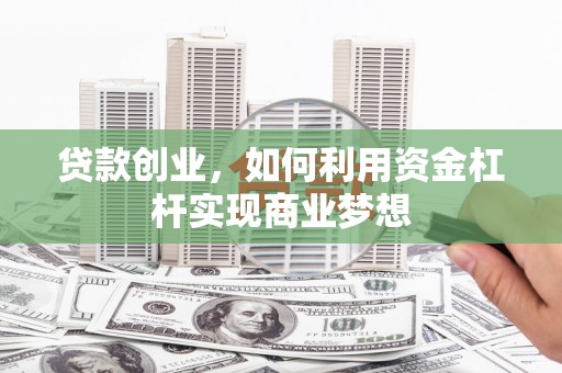 巧家贷款创业，如何利用资金杠杆实现商业梦想