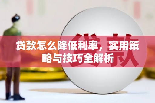 巧家贷款怎么降低利率，实用策略与技巧全解析