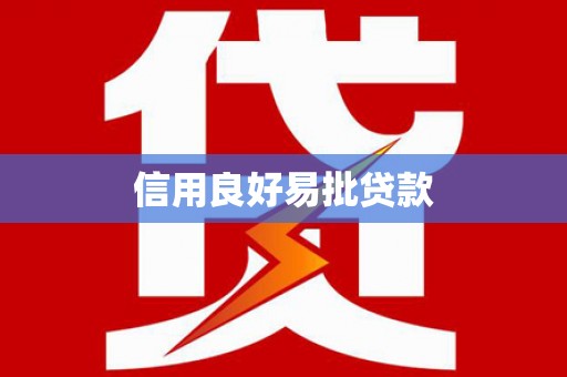 巧家信用良好易批贷款