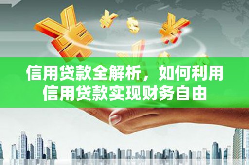 巧家信用贷款全解析，如何利用信用贷款实现财务自由