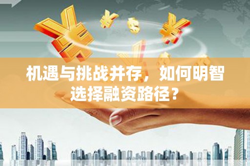 巧家机遇与挑战并存，如何明智选择融资路径？
