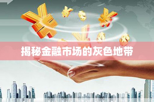 巧家揭秘金融市场的灰色地带